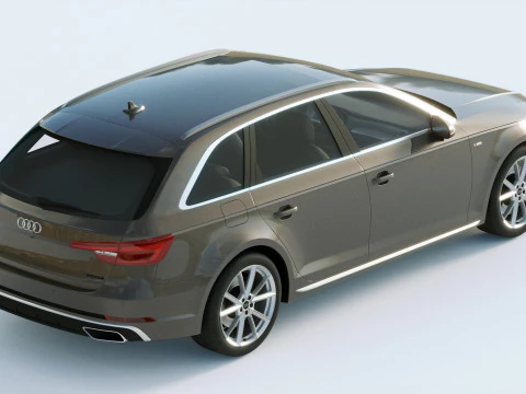 Audi A4 S-line Avant 2020 3D Model