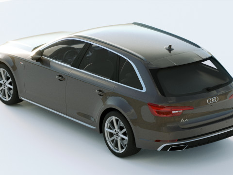 Audi A4 S-line Avant 2020 3D मॉडल