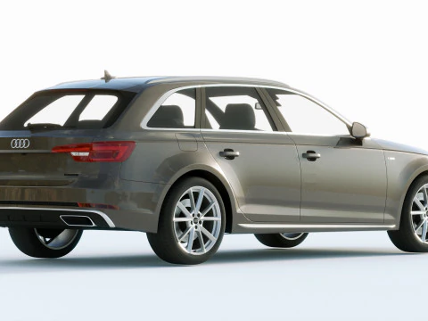 Audi A4 S-line Avant 2020 3D Model