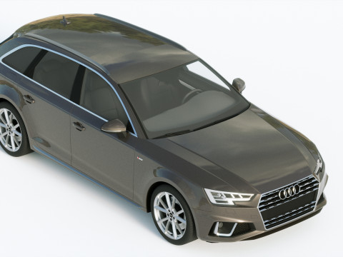 Audi A4 S-line Avant 2020 3D मॉडल