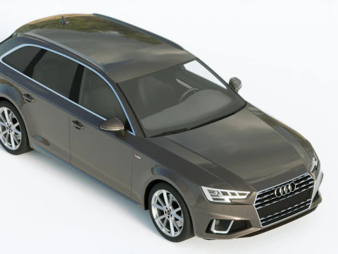 Audi A4 S-line Avant 2020 3D Model