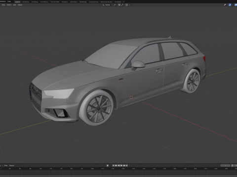 Audi A4 S-line Avant 2020 3D मॉडल