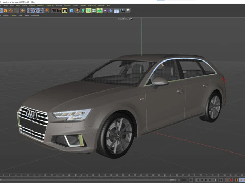 Audi A4 S-line Avant 2020 3D Model