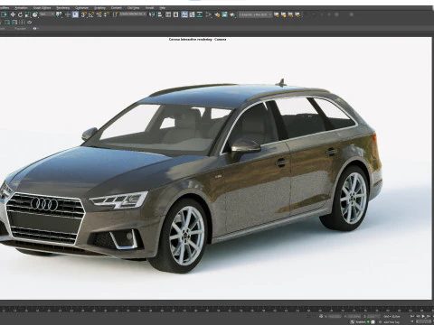 Audi A4 S-line Avant 2020 3D Model