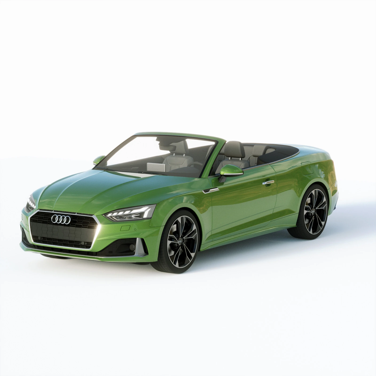 Audi A5 Cabriolet 2020 3D Model .c4d .max .obj .3ds .fbx .stl .blend 