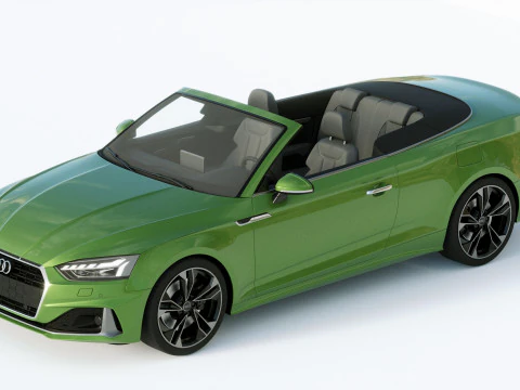 Audi A5 Cabriolet 2020 3D Model