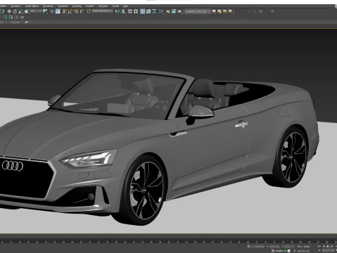 Audi A5 Cabriolet 2020 3D Model