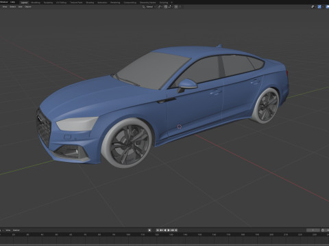 Audi A5 Sportback 2020 3D Model