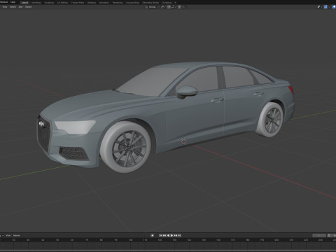 Audi A6 2019 3D 모델