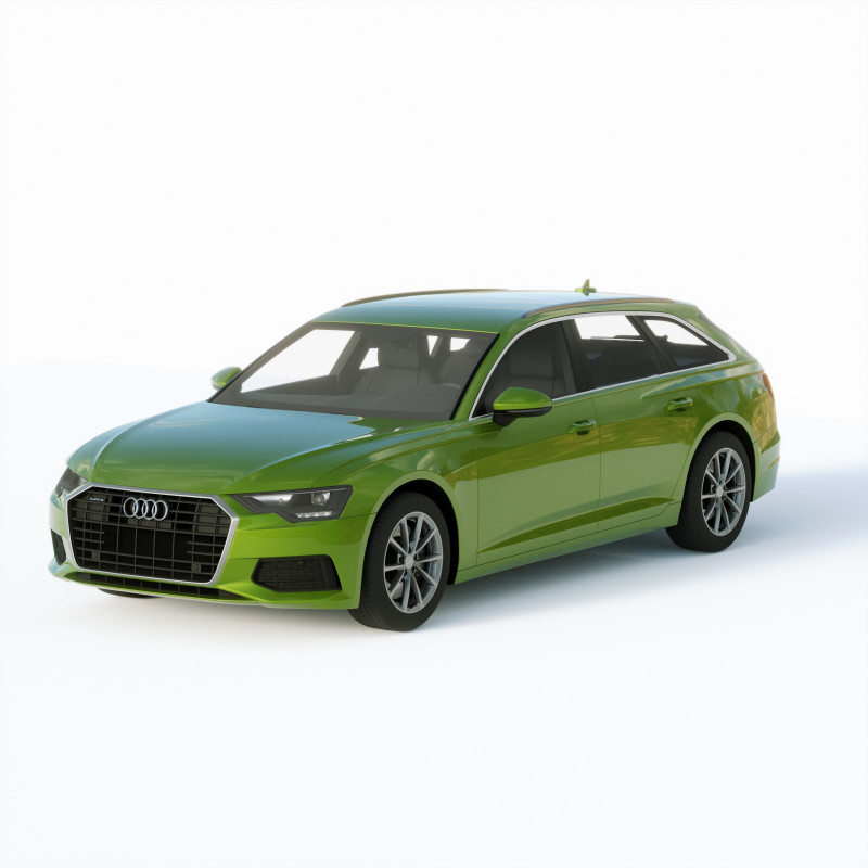 Audi A6 Avant 2019 3D 모델 .c4d .max .obj .3ds .fbx .stl .blend 
