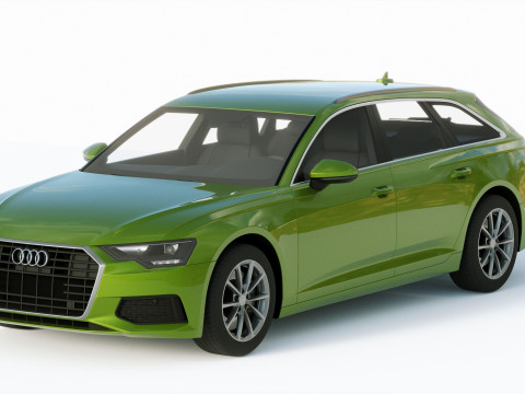 Audi A6 Avant 2019 3D 모델