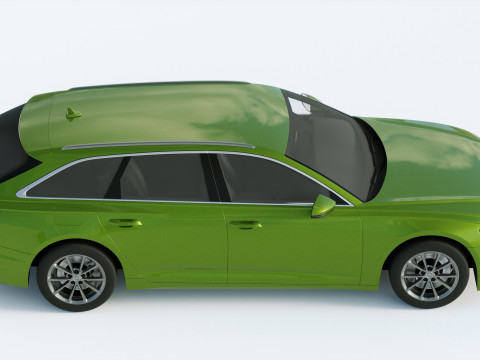Audi A6 Avant 2019 3D 모델