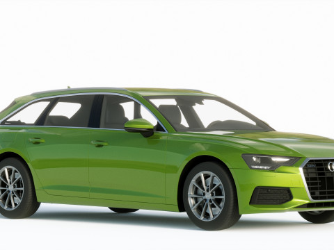 Audi A6 Avant 2019 3D 모델