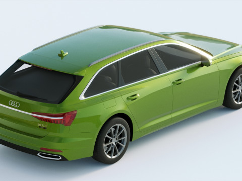 Audi A6 Avant 2019 3D 모델