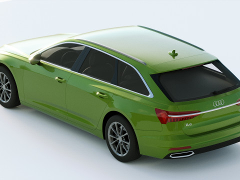 Audi A6 Avant 2019 3D 모델