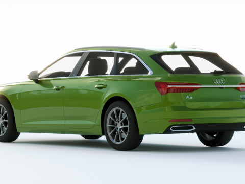 Audi A6 Avant 2019 3D 모델