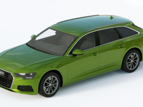 Audi A6 Avant 2019 3D 모델