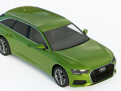 Audi A6 Avant 2019 3D 모델