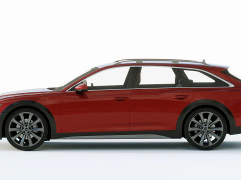 Audi A6 Avant Allroad 2019 3D Model