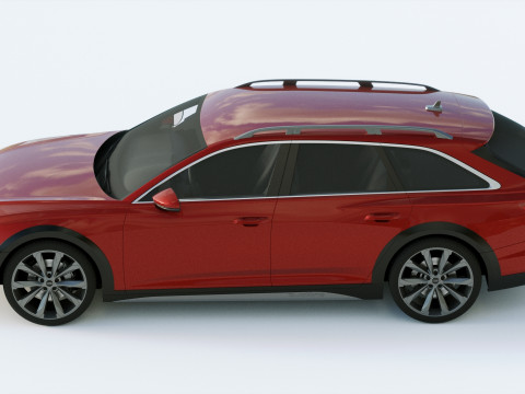 Ауди А6 Авант Allroad 2019 3D Модель
