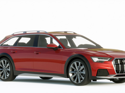 Ауди А6 Авант Allroad 2019 3D Модель