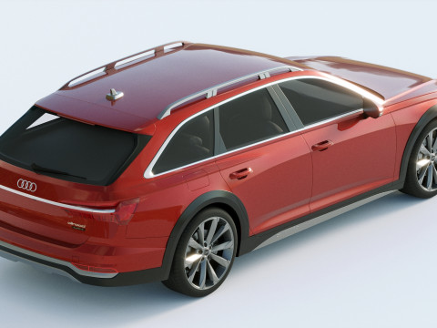 Ауди А6 Авант Allroad 2019 3D Модель