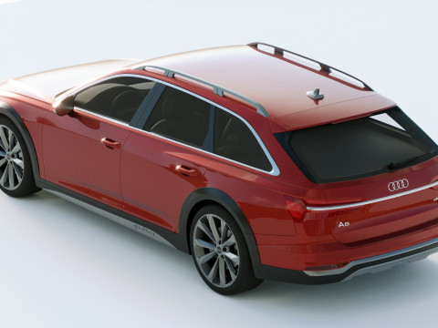 Ауди А6 Авант Allroad 2019 3D Модель
