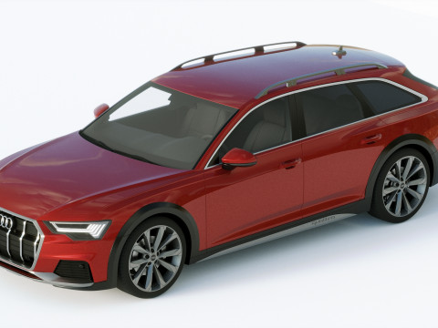 Ауди А6 Авант Allroad 2019 3D Модель