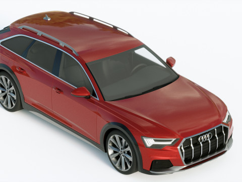 Ауди А6 Авант Allroad 2019 3D Модель