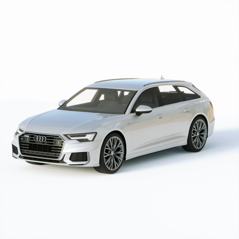 Audi A6 Avant S-line 2019 3D 모델 .c4d .max .obj .3ds .fbx .stl .blend