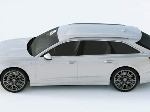 Audi A6 Avant S-line 2019 3D 모델
