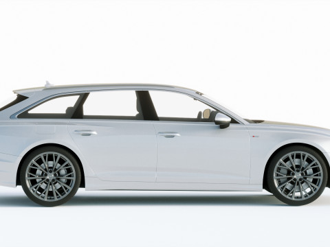 Audi A6 Avant S-line 2019 3D 모델