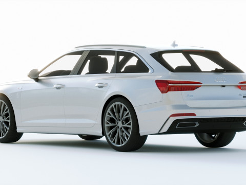Audi A6 Avant S-line 2019 3D 모델