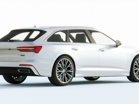 Audi A6 Avant S-line 2019 3D 모델