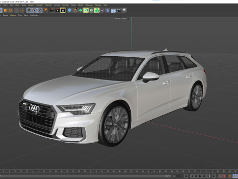 Audi A6 Avant S-line 2019 3D 모델