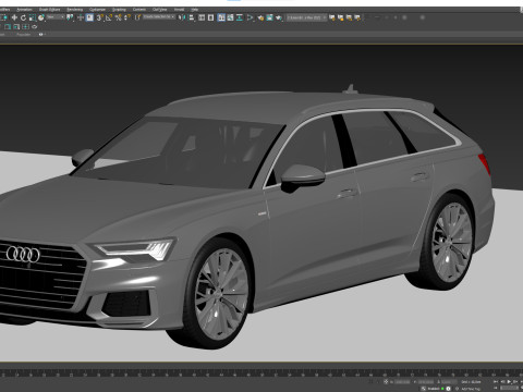 Audi A6 Avant S-line 2019 3D 모델