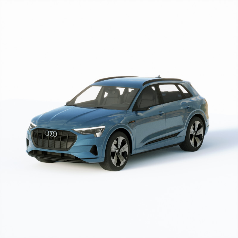 Audi E-Tron 2020 3D Model .c4d .max .obj .3ds .fbx .stl .blend 