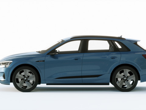 Audi E-Tron 2020 3D Model