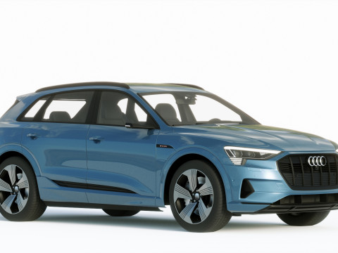 Audi E-Tron 2020 3D Model