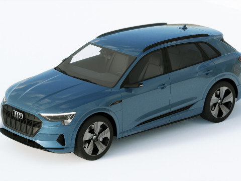 Audi E-Tron 2020 3D Model