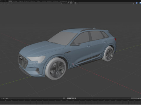 Audi E-Tron 2020 3D Model
