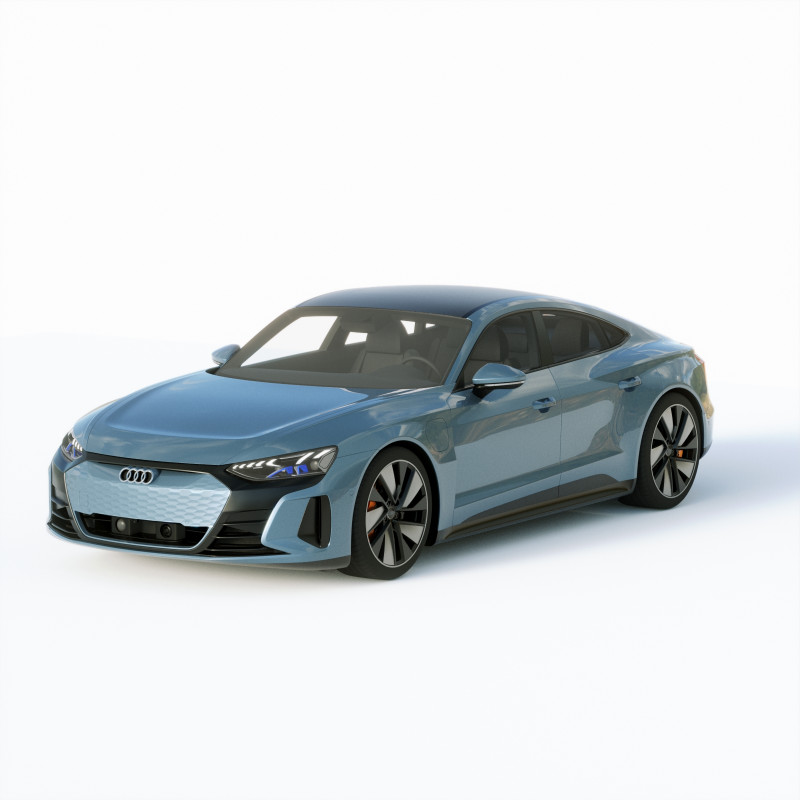 Audi E-Tron GT quattro 2022 3D Модель .c4d .max .obj .3ds .fbx .stl .blend