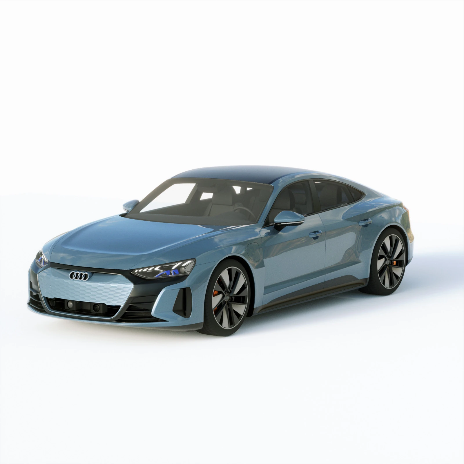 Audi E-Tron GT quattro 2022 3D Model .c4d .max .obj .3ds .fbx .stl .blend 