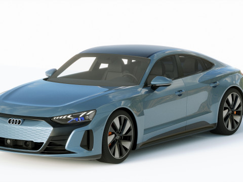 Audi E-Tron GT quattro 2022 3D Модель