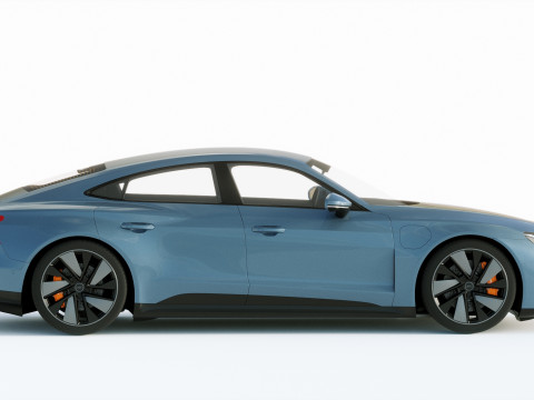 Audi E-Tron GT quattro 2022 3D Модель