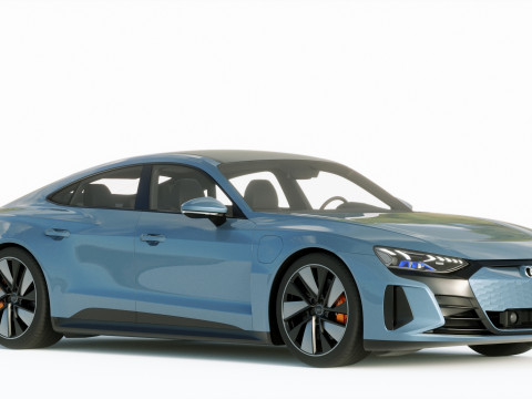 Audi E-Tron GT quattro 2022 3D Модель