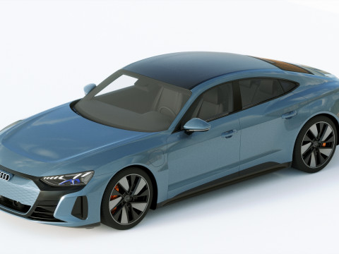 Audi E-Tron GT quattro 2022 3D Модель