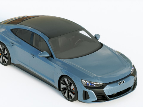 Audi E-Tron GT quattro 2022 3D Модель