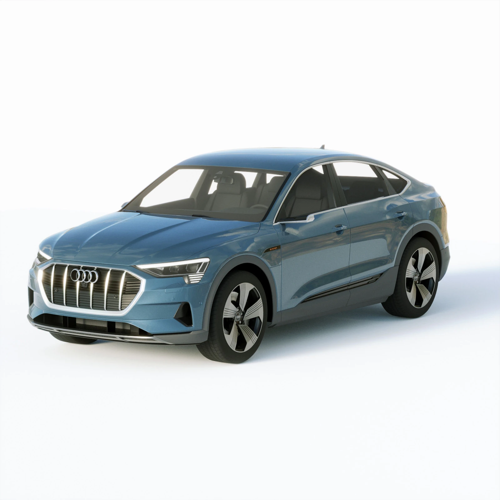 Audi E-Tron Sportback 2021 3D Model .c4d .max .obj .3ds .fbx .stl .blend 