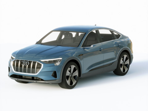 Audi E-Tron Sportback 2021 3D Модель